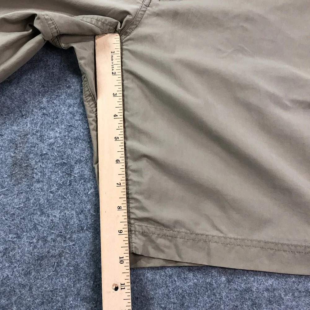 Marmot Mens Cargo Shorts 38 Tan Khaki Recycled Nylon Zipper Pocket Hiking